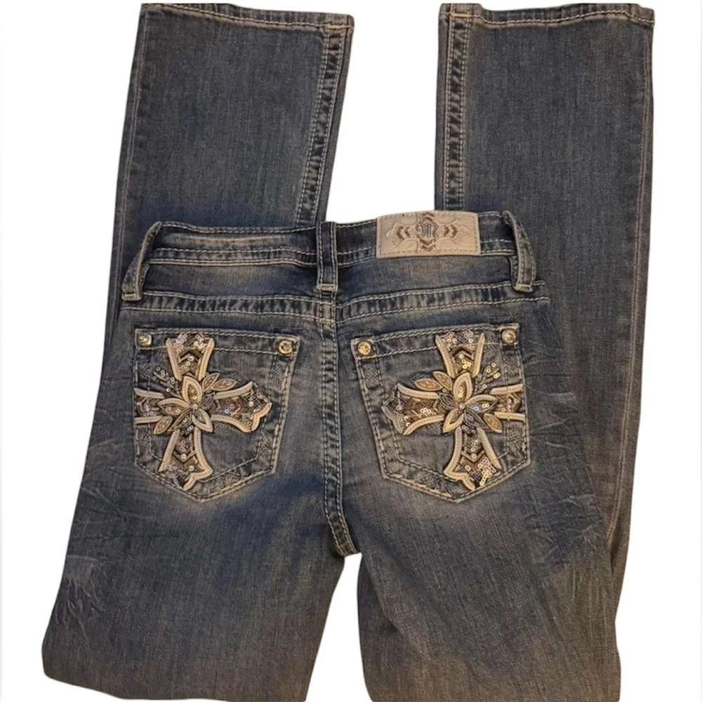 Miss Me Jeans Size 24/32 Bootcut Worn Once - Picture 5 of 5